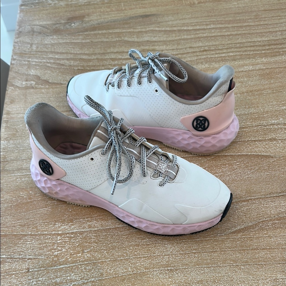 Women's Pink and White Athletic Shoes